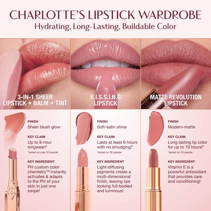 Charlotte Tilbury  K.I.S.S.I.N.G Satin Shine Lipstick