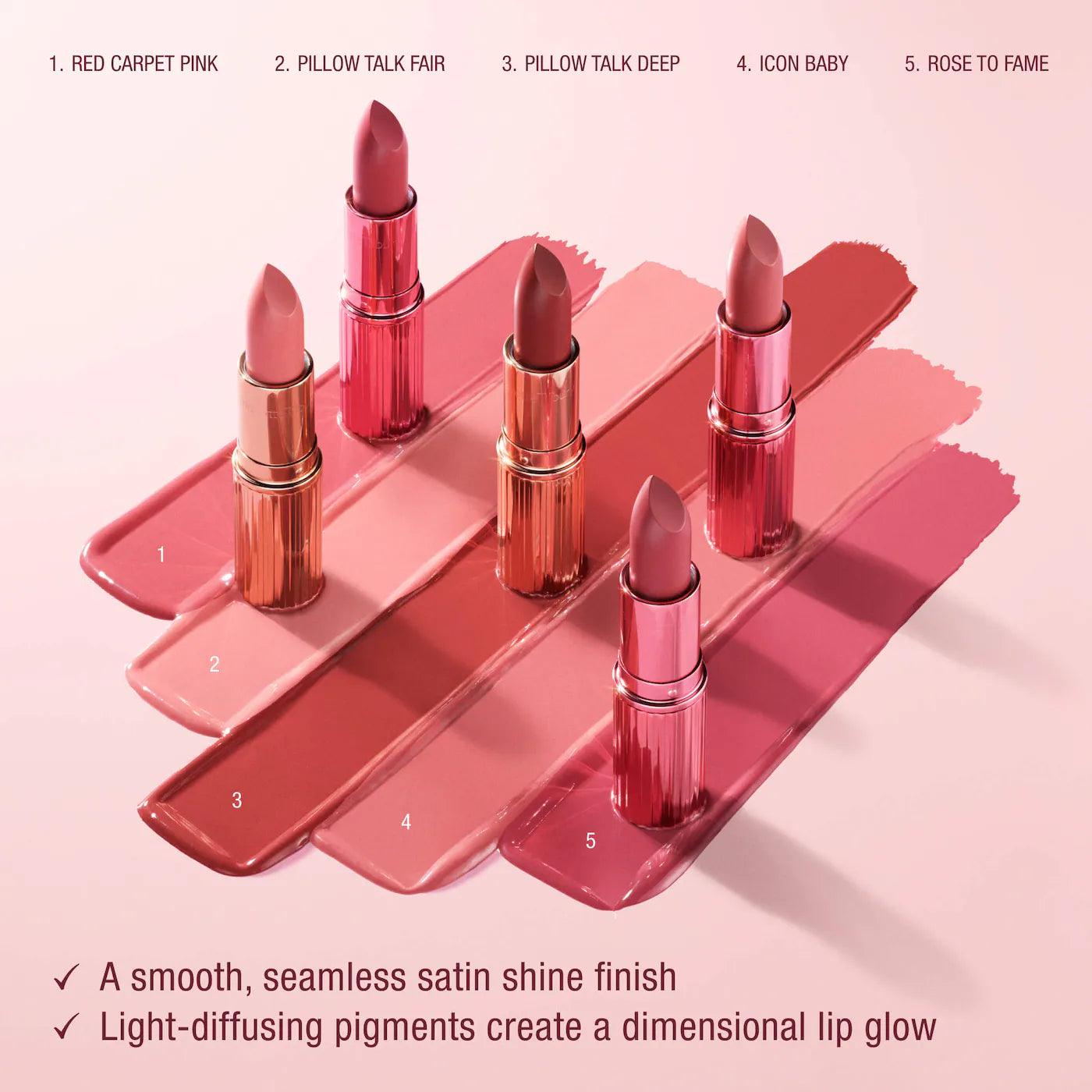Charlotte Tilbury  K.I.S.S.I.N.G Satin Shine Lipstick