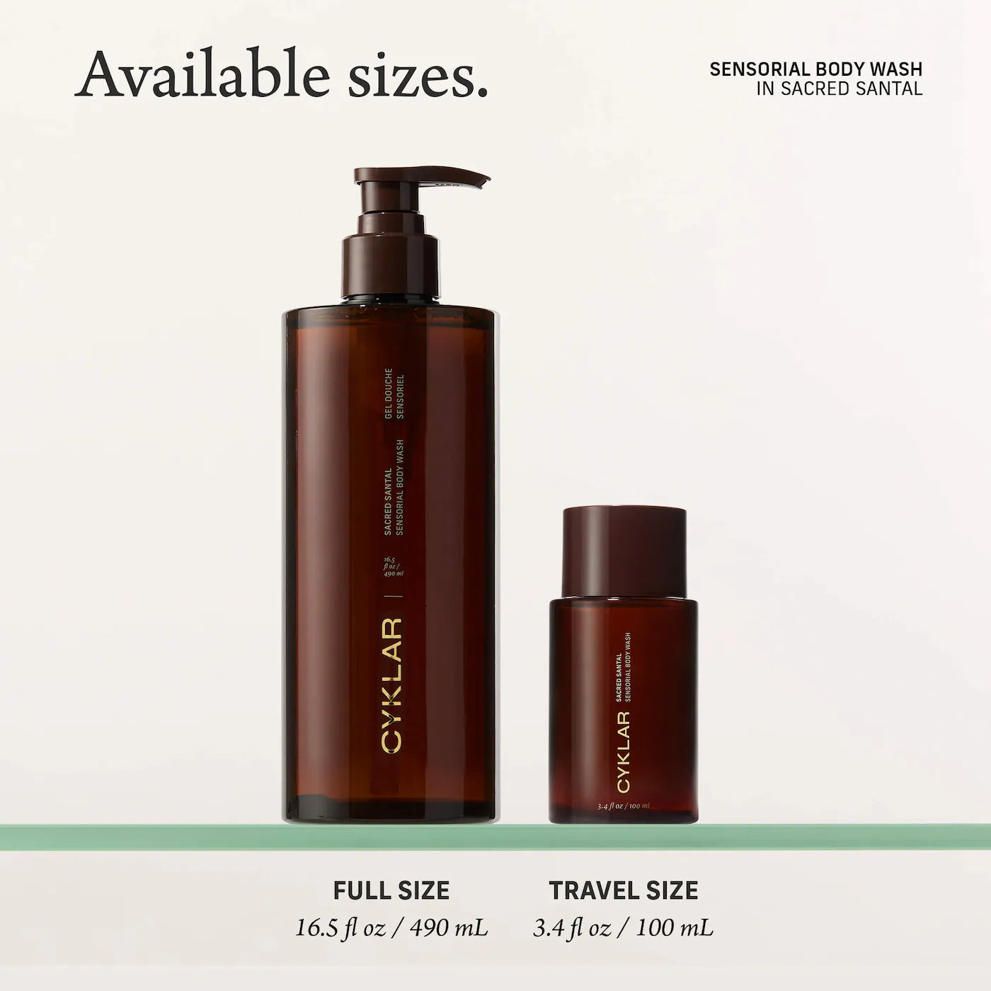 Mini Sacred Santal Nourishing Body Wash for Soft, Healthy Skin