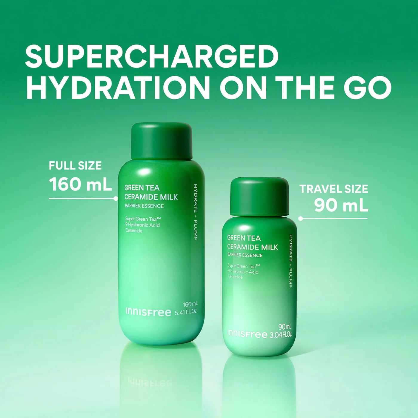 innisfree  Mini Green Tea Ceramide Milk Toner for Hydration & Barrier Repair