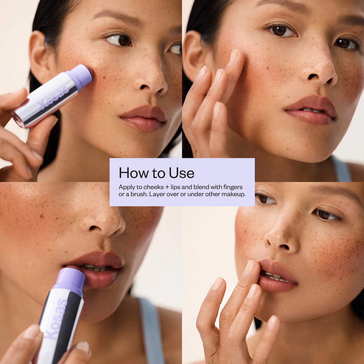 **Kosas Impressionist Multistick – Cream Blush Stick & Lip Color**
