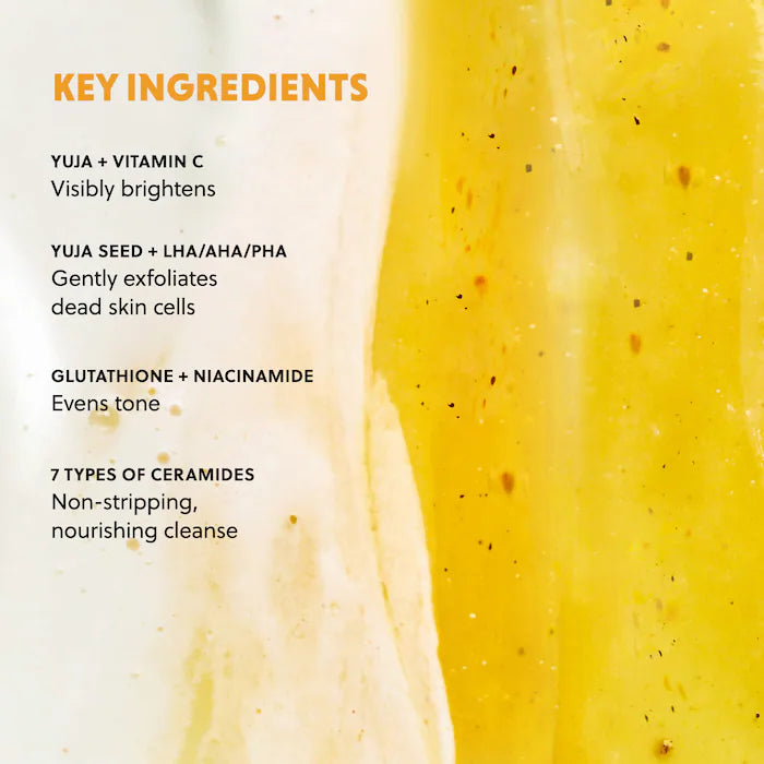 Korean Mini Yuja Brightening 2-in-1 Mask to Foam Cleanser with Vitamin C + Niacinamide