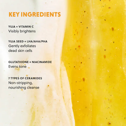 Korean Mini Yuja Brightening 2-in-1 Mask to Foam Cleanser with Vitamin C + Niacinamide