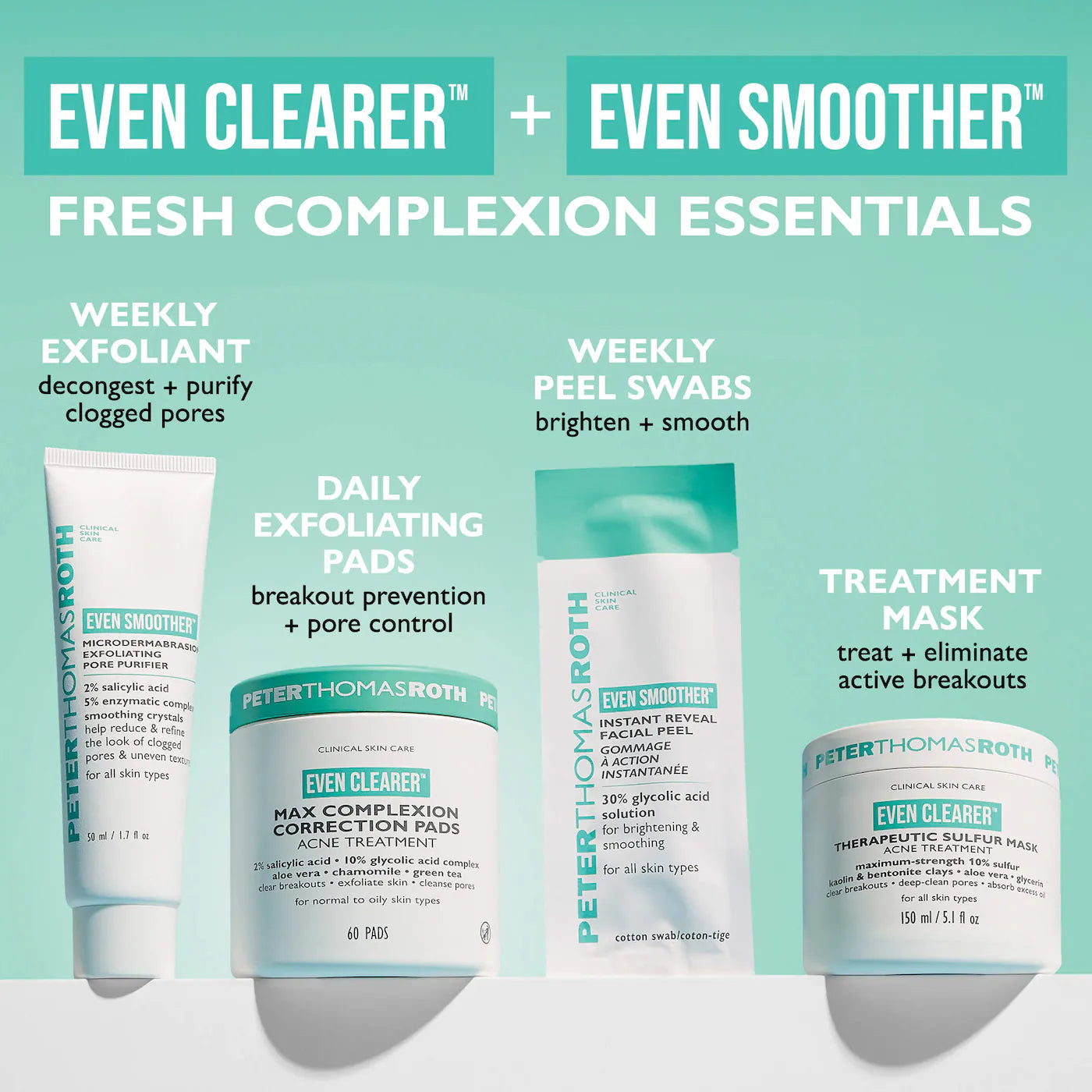Peter Thomas Roth  Even Clearer™ Max Complexion Correction Pads for Acne and Blemishes