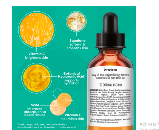 TruSkin Vitamin C Facial Serum, Anti-Aging Blend for Brighter-Looking Skin with Soothing Squalane, 1 fl oz