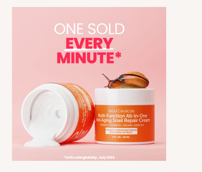 Korean Skin Care Multi-Function All-In-One Anti-Aging Snail Repair Cream
